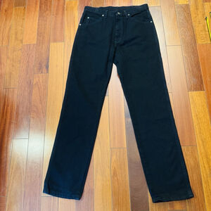 NWT Wrangler Regular Fit Size:34x34 Regular Fit Jeans Straight Black Men